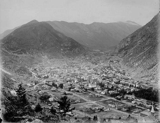 Quang cảnh Goergetown ở Colorado năm 1901 nhìn từ trên cao.