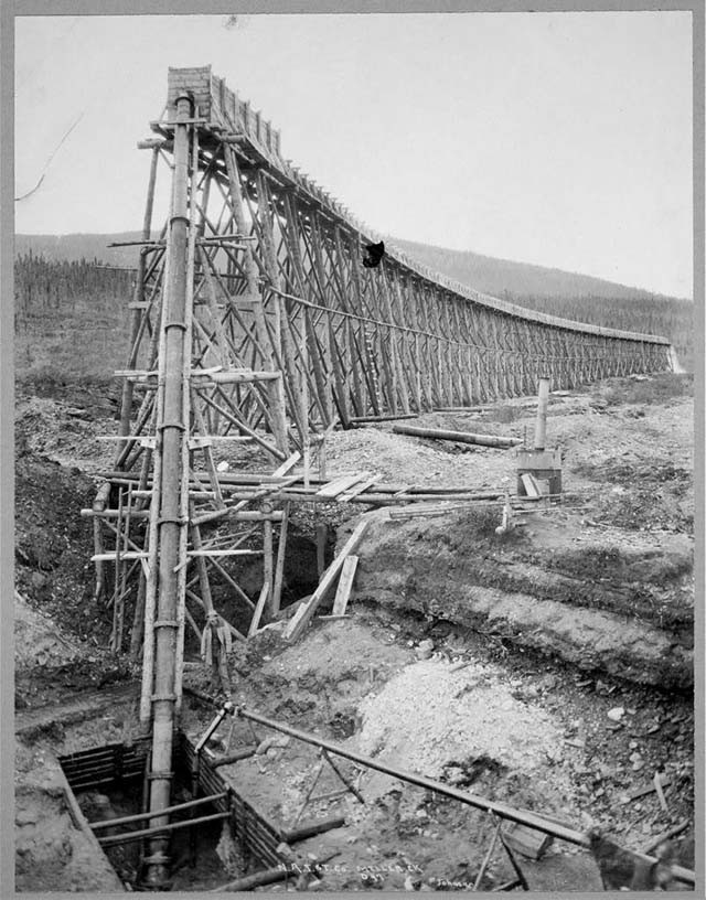 Hoạt động khai thác mỏ ở Alaska năm 1901.