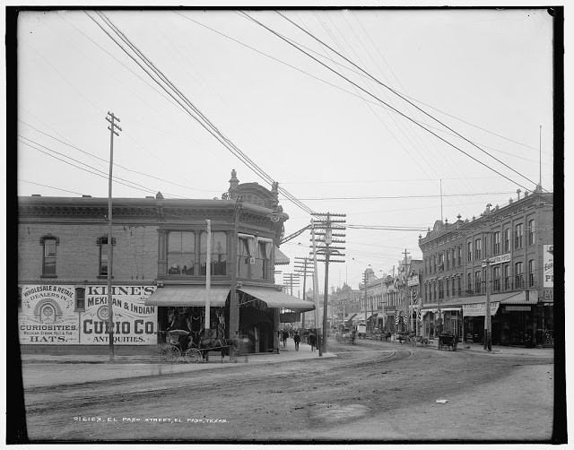 Đường phố El Paso ở bang Texas hồi năm 1903.