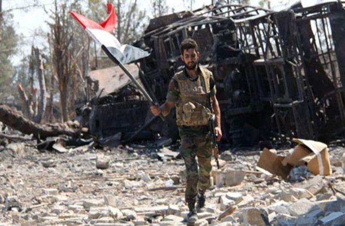 Bộ Quốc phòng Nga ngày 25/6 thông báo các Lực lượng Vũ trang Syria đã tiêu diệt ít nhất 70 tay súng khủng bố ở khu vực Tây Nam Syria. Ảnh: FNA.
