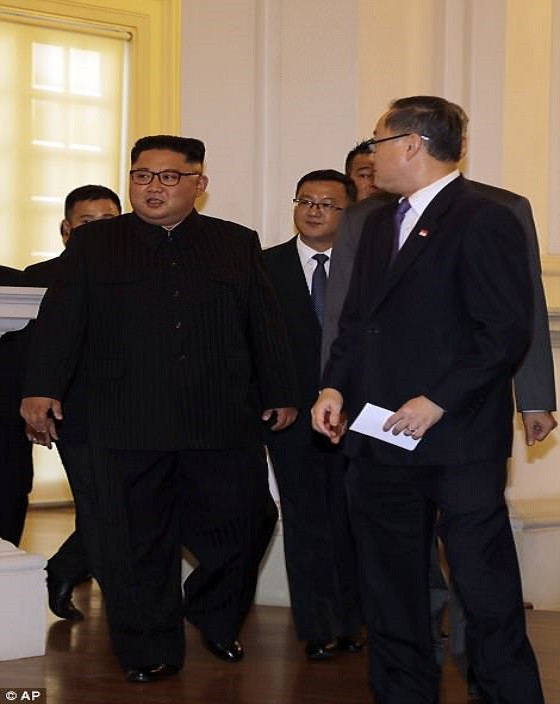 Ông Kim Jong-un đã gửi lời cảm ơn những nỗ lực và sự chân thành của Singapore trong công tác chuẩn bị cho cuộc gặp thượng đỉnh Mỹ-Triều sẽ diễn ra vào ngày 12/6 tới. Ảnh: AP.