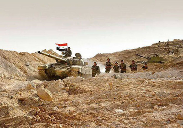 Hiện tại, Quân đội Syria đang tìm cách tiêu diệt những phần tử IS cuối cùng còn bám trụ ở phía tây thành phố Al-Mayadeen. Ảnh: insidesyria.