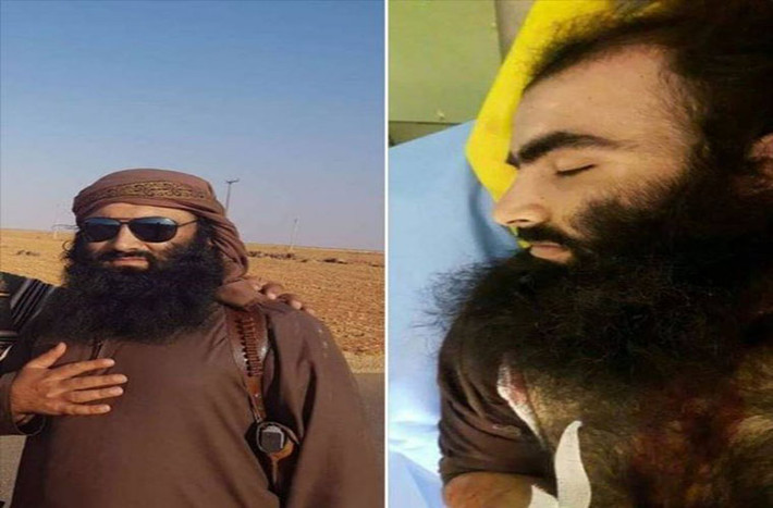 Tại Aleppo, Abu Ahmad Sharoukh, một chỉ huy cấp cao khét tiếng của nhóm phiến quân HTS, đã bỏ mạng tại Al-Muhandiseen hôm 20/6. Tên Sharoukh được cho là đã thực hiện ít nhất 20 vụ đánh bom xe nhằm vào Quân đội Syria tại Aleppo. Ảnh: AMN.