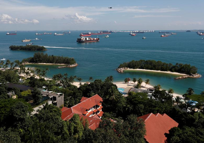 Vị trí của đảo Sentosa góp phần đảm bảo an ninh cho cuộc gặp lịch sử sắp tới. Ảnh: Reuters.