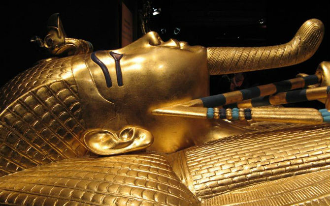 Lăng mộ Tutankhamun được phát hiện vào năm 1922 ở thung lũng các vị vua, gần Luxor, Ai Cập.
