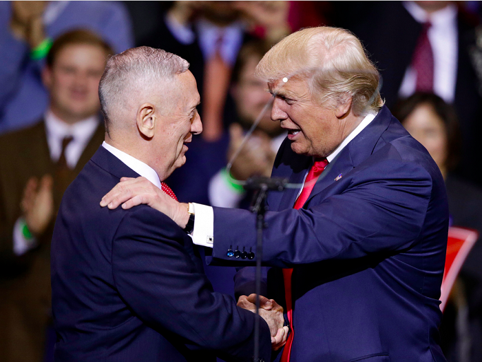 Ba năm sau khi nghỉ hưu, vào tháng 12/2016, Tướng Mattis đã được Tổng thống Mỹ Donald Trump đề cử làm Bộ trưởng Quốc phòng.