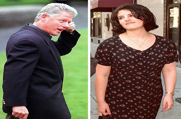 Vụ bê bối tình dục của cựu Tổng thống Mỹ Bill Clinton với thực tập sinh Nhà Trắng Monica Lewinsky là vụ bê bối tình ái chấn động nhất trong chính trường Mỹ. Vụ bê bối đã khiến ông Bill Clinton bị Quốc hội luận tội nhưng sau đó được tuyên vô tội.