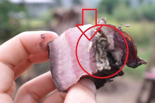 Món ăn kinh dị đầy giòi này có tên là Etag - được coi là đặc sản của người dân ở Philippines. Thực tế, nó là món thịt lợn khô được chế biến bằng cách đưa giòi và côn trùng vào để tự lên men.