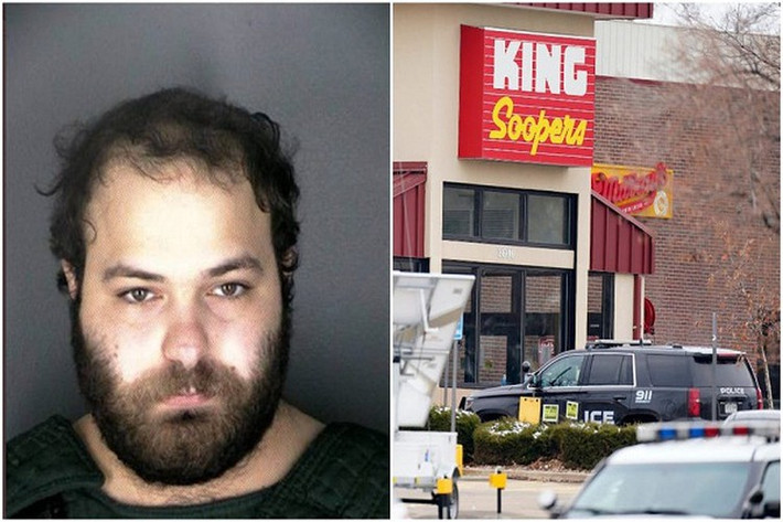 Cảnh sát đã xác định Ahmad Alissa, 21 tuổi, là nghi phạm xả súng trong siêu thị King Soopers ở Mỹ. Ahmad Alissa đang đối mặt với 10 cáo buộc giết người. Ảnh: AP.