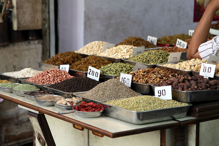 Khari Baoli ở Delhi là chợ gia vị lớn nhất châu Á. Ảnh: Wikipedia.