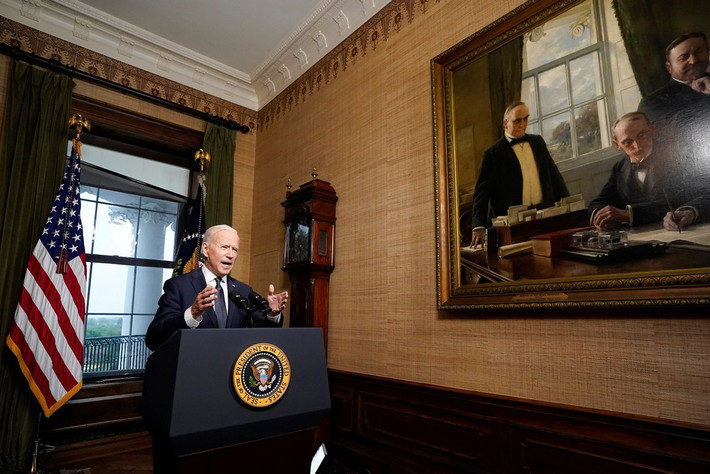 Tổng thống Biden dự kiến chính thức rút toàn bộ lực lượng Mỹ khỏi Afghanistan trước ngày 11/9, để kỷ niệm 20 năm vụ khủng bố 11/9/2001, theo Los Angeles Times. Ảnh: Reuters.