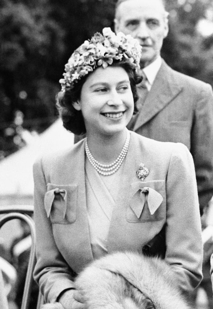 Ảnh chụp Công chúa Elizabeth năm 1945.
