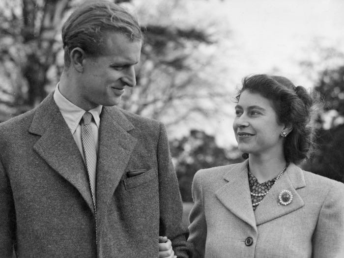 Công chúa Elizabeth kết hôn với Hoàng thân Philip hồi năm 1947.