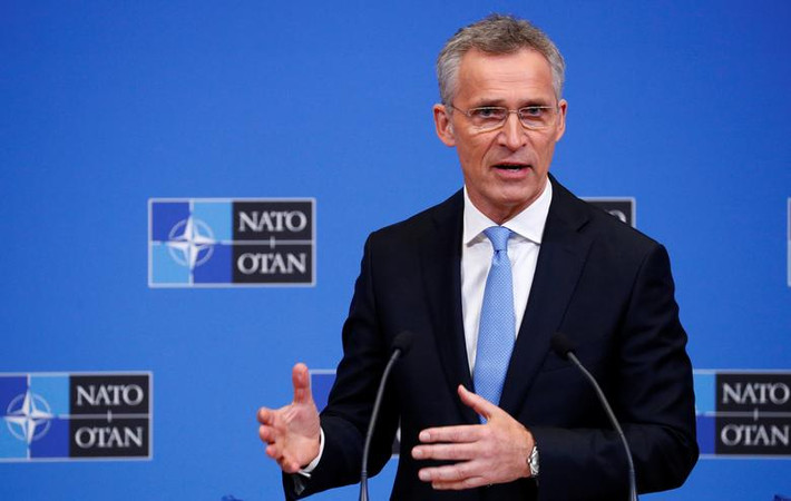 Tổng thư ký NATO Jens Stoltenberg (ảnh) ngày 14/4 cũng kêu gọi Nga rút bớt quân ra khỏi biên giới Ukraine để hạ nhiệt tình hình. Ảnh: Reuters.