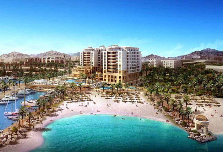 Jordan có thành phố biển duy nhất là Aqaba. Đây cũng là thành phố lớn nhất, đông dân nhất của nước này Ảnh: Holidfy.