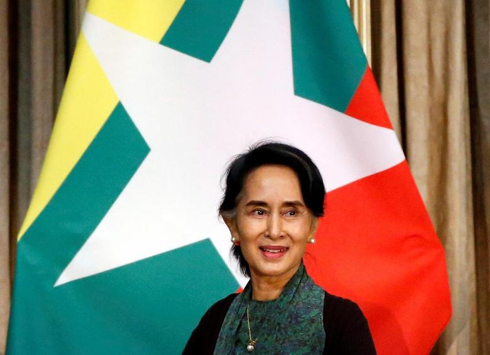 Được biết, luật sư Min Soe đã trao đổi trực tuyến với bà San Suu Kyi trong cuộc gặp qua video hôm 31/3 với nội dung thảo luận về các cáo buộc chống lại bà. Ảnh: Reuters.