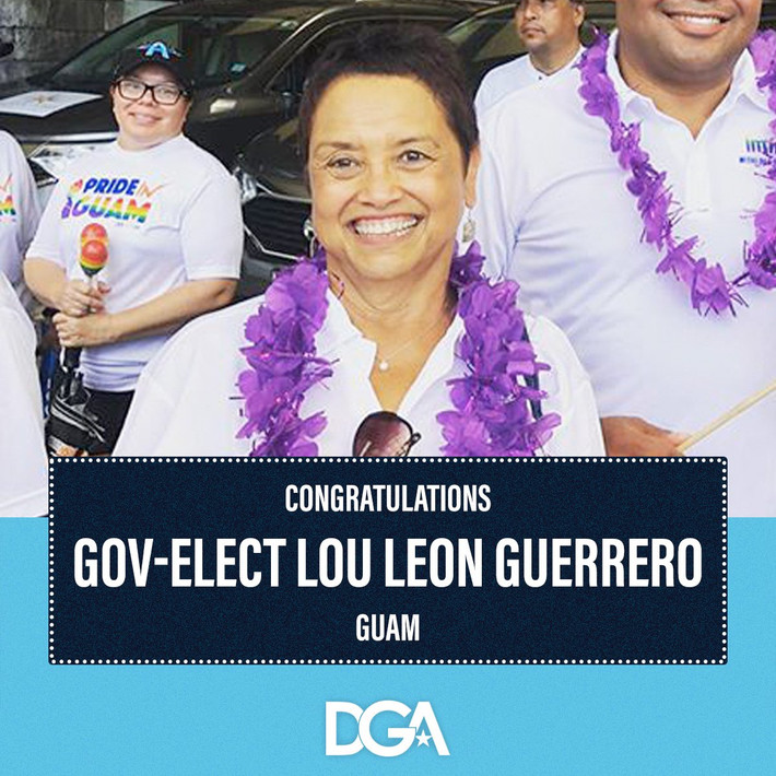 Bà Lou Leon Guerrero, Chủ tịch Ngân hàng Guam, đã đánh bại ứng viên Ray Tenorio của Đảng Cộng hòa để trở thành nữ thống đốc đầu tiên của đảo Guam.