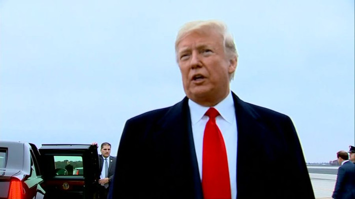 Chiều 5/11 (giờ địa phương), Tổng thống Trump cũng đã có mặt tại bang Indiana. Ảnh: CNN.