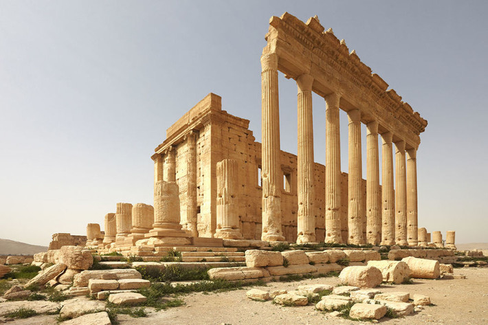 Đền Bel ở thành phố cổ Palmyra, Syria, trước khi bị tàn phá trong cuộc nội chiến ở quốc gia Trung Đông này.