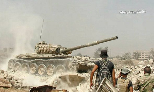 Theo đó, Quân đội Syria sẽ khởi động chiến dịch quân sự tại vùng đệm Idlib nếu các tay súng phiến quân tiếp tục tấn công vào các căn cứ của lực lượng chính phủ Damascus trong khu vực này. Ảnh: golantimes.