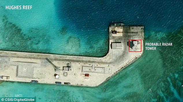 Ảnh vệ tinh gần đây chỉ ra rằng Trung Quốc có thể đang xây dựng một hệ thống radar ở Đá Tư Nghĩa thuộc quần đảo Trường Sa trên Biển Đông.