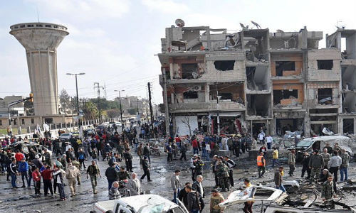 Vụ đánh bom kép kinh hoàng tại Syria xảy ra vào ngày 21/2, ở khu Al Zahra thuộc thành phố Homs.