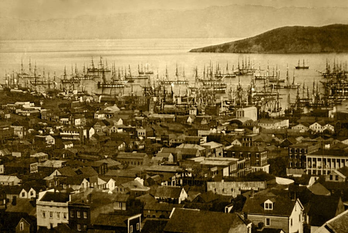 Vịnh San Francisco khoảng năm 1851.