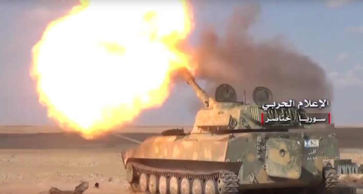 Theo Al Masdar News ngày 19/2, Quân đội Syria và các tay súng thánh chiến đã giao tranh ác liệt tại một số mặt trận ở khu vực Tây Bắc Syria, bao gồm phía bắc Idlib và phía tây Aleppo. Ảnh: AMN.