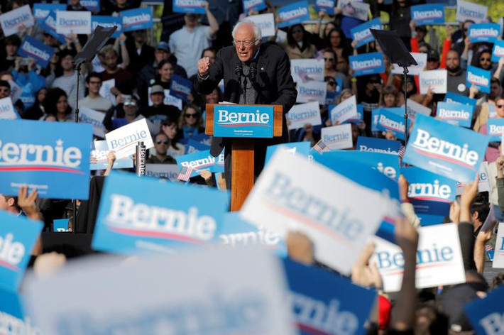 Thượng nghị sĩ Sanders là một trong những ứng cử viên hàng đầu của Đảng Dân chủ trong cuộc bầu cử Tổng thống Mỹ năm 2020.