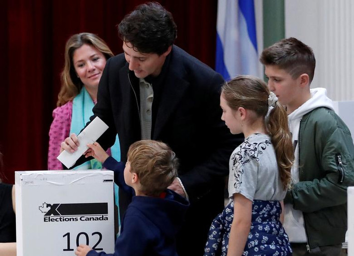 Kết quả này đồng nghĩa với việc Canada sẽ có chính phủ thiểu số và Thủ tướng Trudeau sẽ cần liên minh với ít nhất một đảng đối lập để tiếp tục lãnh đạo Chính phủ Canada thêm một nhiệm kỳ nữa. Ảnh: Reuters.