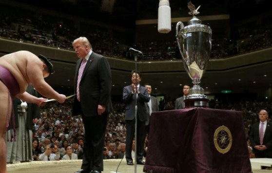 Đấu vật sumo là môn thể thao quốc gia của Nhật Bản. Ảnh: Reuters.