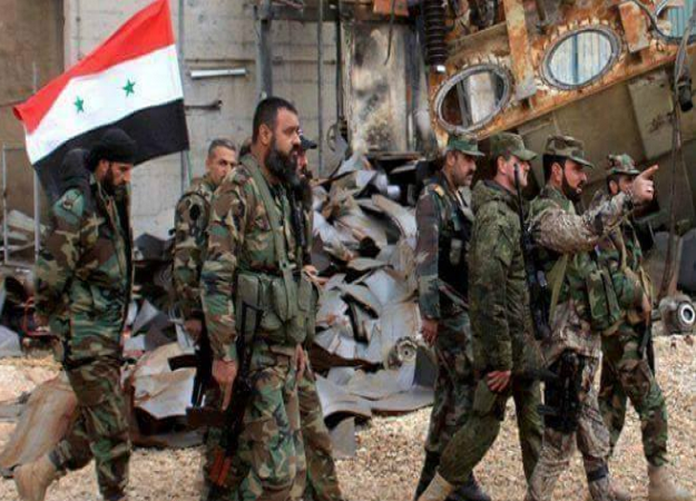 Cuối tuần trước, các binh sĩ Syria cũng tiêu diệt nhiều tay súng Jabhat al-Nusra sau khi tấn công căn cứ của chúng tại các ngôi làng và thị trấn Ma’ar Zita, Kafr Sajna và Kafr Awaiyed, vùng nông thôn phía nam Idlib và ở ngoại ô Tal Malah, Kafr Zita và al-Latamina, phía bắc tỉnh Hama. Ảnh: AMN.