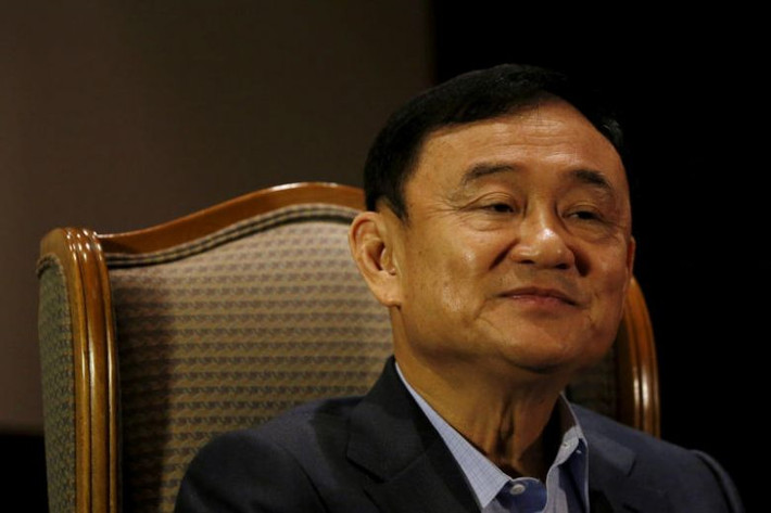 Mặc dù đang sống lưu vong nhưng có thể thấy cựu Thủ tướng Thái Lan Thaksin vẫn có sức ảnh hưởng rõ rệt trong nền chính trị nước này. Ảnh: ST.