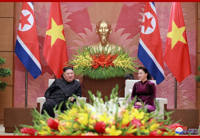 Chủ tịch Quốc hội Nguyễn Thị Kim Ngân bày tỏ tin tưởng dưới sự lãnh đạo của Đảng Lao động Triều Tiên, đứng đầu là Chủ tịch Kim Jong-un, nhân dân Triều Tiên sẽ tiếp tục thành công trong việc thực hiện đường lối chiến lược mới tập trung phát triển kinh tế, nâng cao đời sống nhân dân.