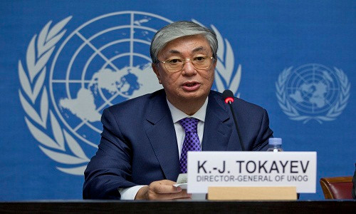 Ngày 20/3, Chủ tịch Thượng viện Kazakhstan Kassym-Jomart Tokayev chính thức tuyên thệ nhậm chức quyền Tổng thống Kazakhstan, một ngày sau khi người tiền nhiệm của ông là Tổng thống Nursultan Nazarbayev bất ngờ tuyên bố từ chức. Ảnh: Wikimedia Commons.