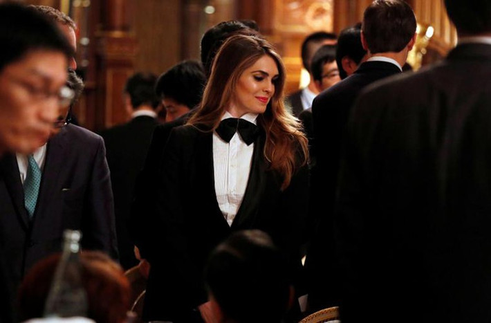 Năm 2014, Hicks trở thành một nhân viên của Công ty Trump Organization. Ông Trump từng gọi Hicks lên văn phòng của ông ở tầng 26 tòa Tháp Trump và đề nghị bà gia nhập đội ngũ vận động tranh cử tổng thống của ông. Ảnh: BI.