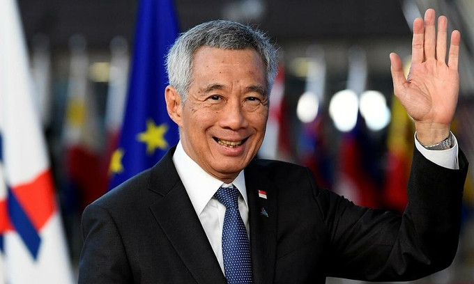 Theo 24/7 Wall Street hồi tháng 4/2019, người đứng đầu chính phủ Singapore hiện tại, Thủ tướng Lý Hiển Long, có mức lương 1,6 triệu USD/năm. Ảnh: Reuters.