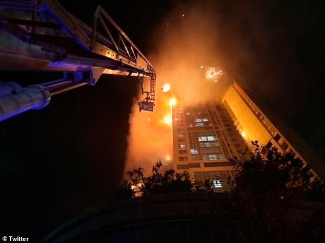 Thủ tướng Hàn Quốc Chung Sye-kyun kêu gọi huy động mọi nguồn lực hiện có để dập lửa và đảm bảo an toàn cho người dân. Ảnh: Twitter.