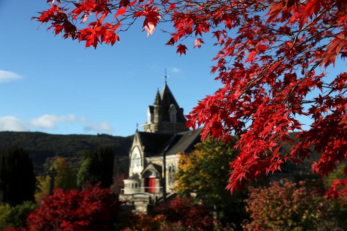 Cảnh sắc rực rỡ trong mùa thu ở Pitlochry, Anh, hôm 9/10.