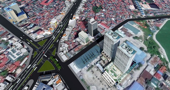 Theo tiến độ, cầu vượt La Thành - Láng Hạ sẽ được khởi công vào cuối năm 2020.