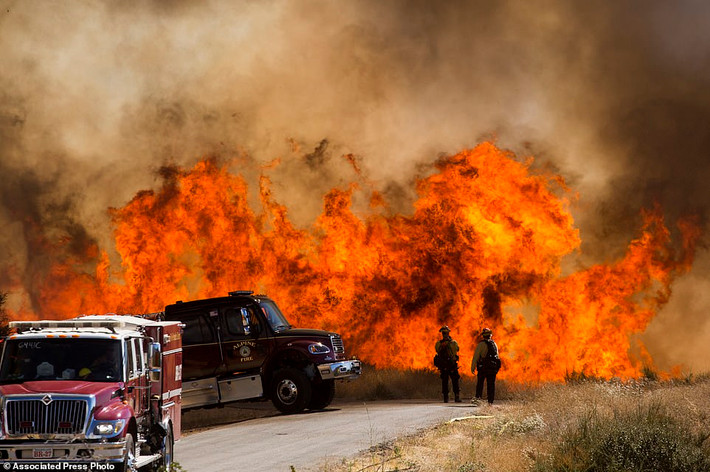 Hiện tại, 15 đám cháy lớn nhỏ đang diễn ra trên khắp bang California.