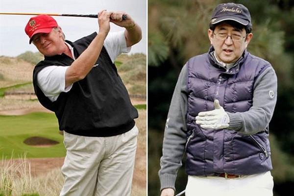 Chưa hết, hai lãnh đạo Mỹ-Nhật từng chơi golf ở bang Florida hồi tháng 2/2017, khi Thủ tướng Abe có chuyến thăm chính thức Mỹ sau khi ông Trump nhậm chức tổng thống.