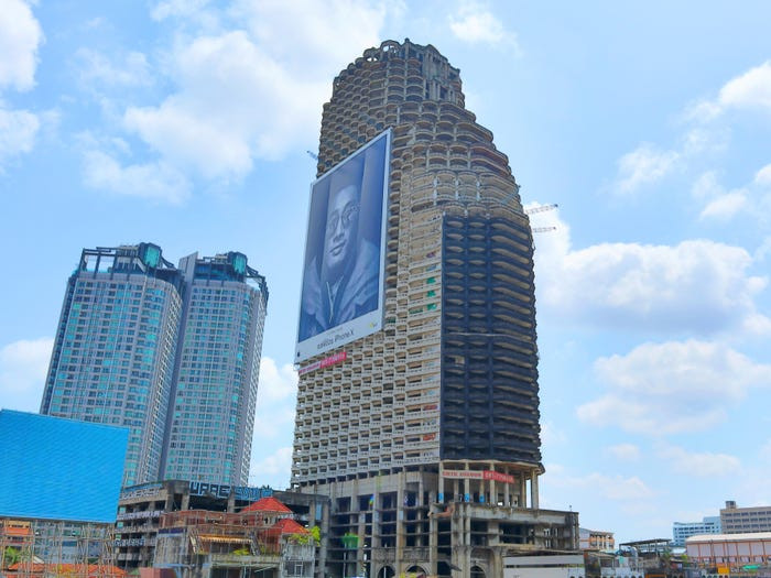 Theo Insider, tòa nhà chọc trời Sathorn Unique còn được biết đến là tòa tháp ma ở thủ đô Bangkok, Thái Lan. (Nguồn ảnh: Insider)