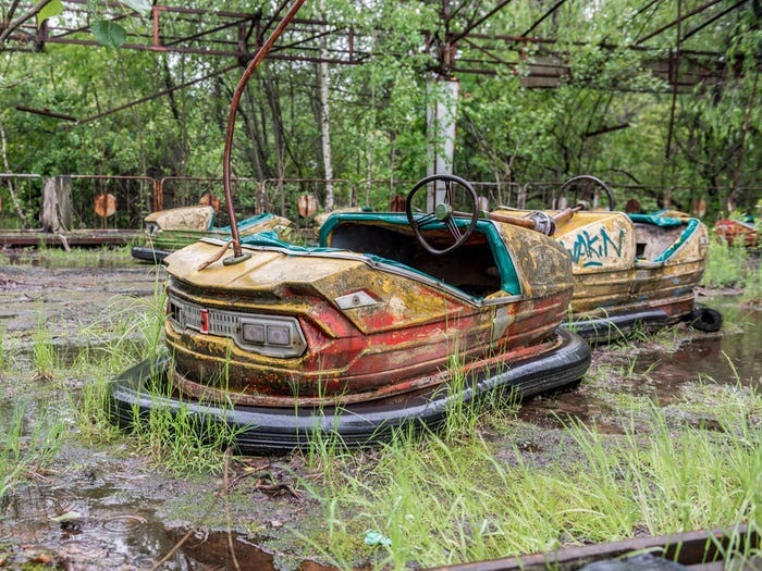 Thị trấn Pripyat, Ukraine, bị bỏ hoang từ sau khi thảm họa hạt nhân Chernobyl kinh hoàng xảy ra năm 1986.