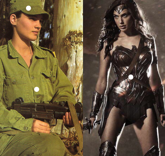 Gal Gadot là một trong những nữ quân nhân xinh đẹp từng phục vụ trong Lực lượng Phòng vệ Israel. Cô sinh năm 1985 tại Israel, hiện là một nữ người mẫu, diễn viên. Cô được biết đến khi đoạt giải Hoa hậu Israel vào năm 2004. Trong vai trò diễn viên, Gal Gadot thành công nhất với vai diễn Wonder Woman trong phim Batman đại chiến Superman: Ánh sáng công lý (2016), Wonder Woman: Nữ thần chiến binh (2017). Ảnh: Pinterest.