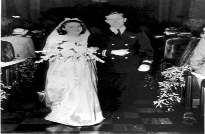 Ngày 6/1/1945, cặp đôi tổ chức đám cưới tại nhà thờ First Presbyterian ở Rye, thành phố New York.