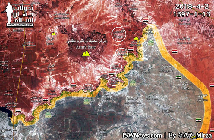 Trong diễn biến khác, Quân đội Syria được cho là sắp giành lại quyền kiểm soát hoàn toàn khu vực Đông Nam Hama từ tay các nhóm phiến quân. Ảnh: AMN.