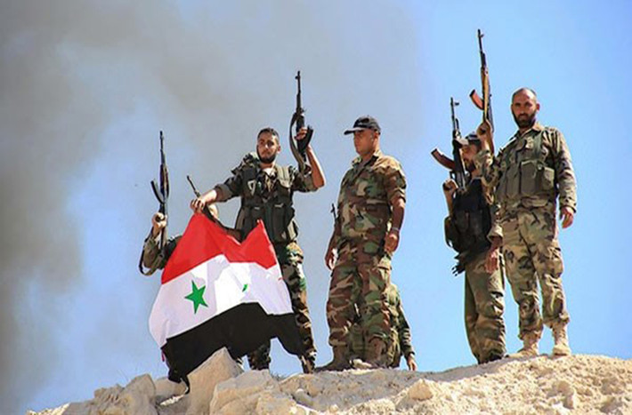 Còn tại Aleppo, hôm 16/4, lực lượng chính phủ Syria đã đánh phủ đầu nhóm phiến quân Nouralddeen al-Zinki ở phía tây thành phố Aleppo, qua đó tiêu diệt và làm bị thương nhiều tay súng khủng bố. Ảnh: FNA.