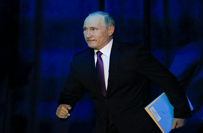 1. Tổng thống đương nhiệm Vladimir Putin, 65 tuổi, tham gia tranh cử Tổng thống Nga 2018 với tư cách là ứng cử viên độc lập. Ảnh: AP.