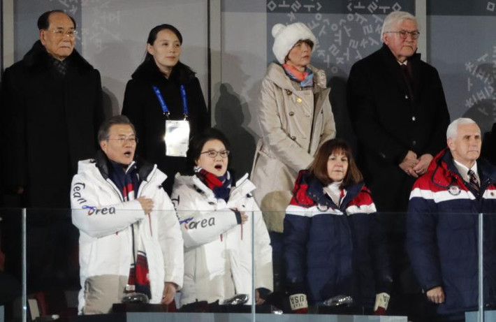 Tham dự lễ khai mạc Olympic PyeongChang 2018 có nhiều nhân vật quan trọng thu hút sự chú ý của truyền thông, đặc biệt là em gái ông Kim Jong-un, bà Kim Yo-young, Tổng thống Hàn Quốc Moon Jae-in và Phó Tổng thống Mỹ Mike Pence…